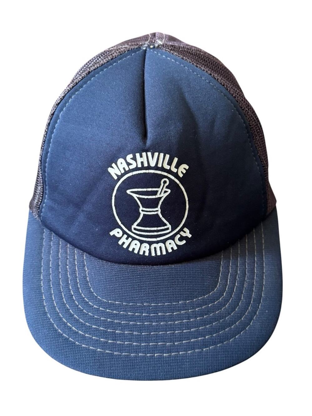 Vintage Nashville Pharmacy Trucker Hat‎ Cap Made In Korea Mesh Snapback READ